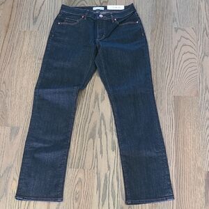 Loft Straight Leg Dark Wash Jeans Sz 2 NWT